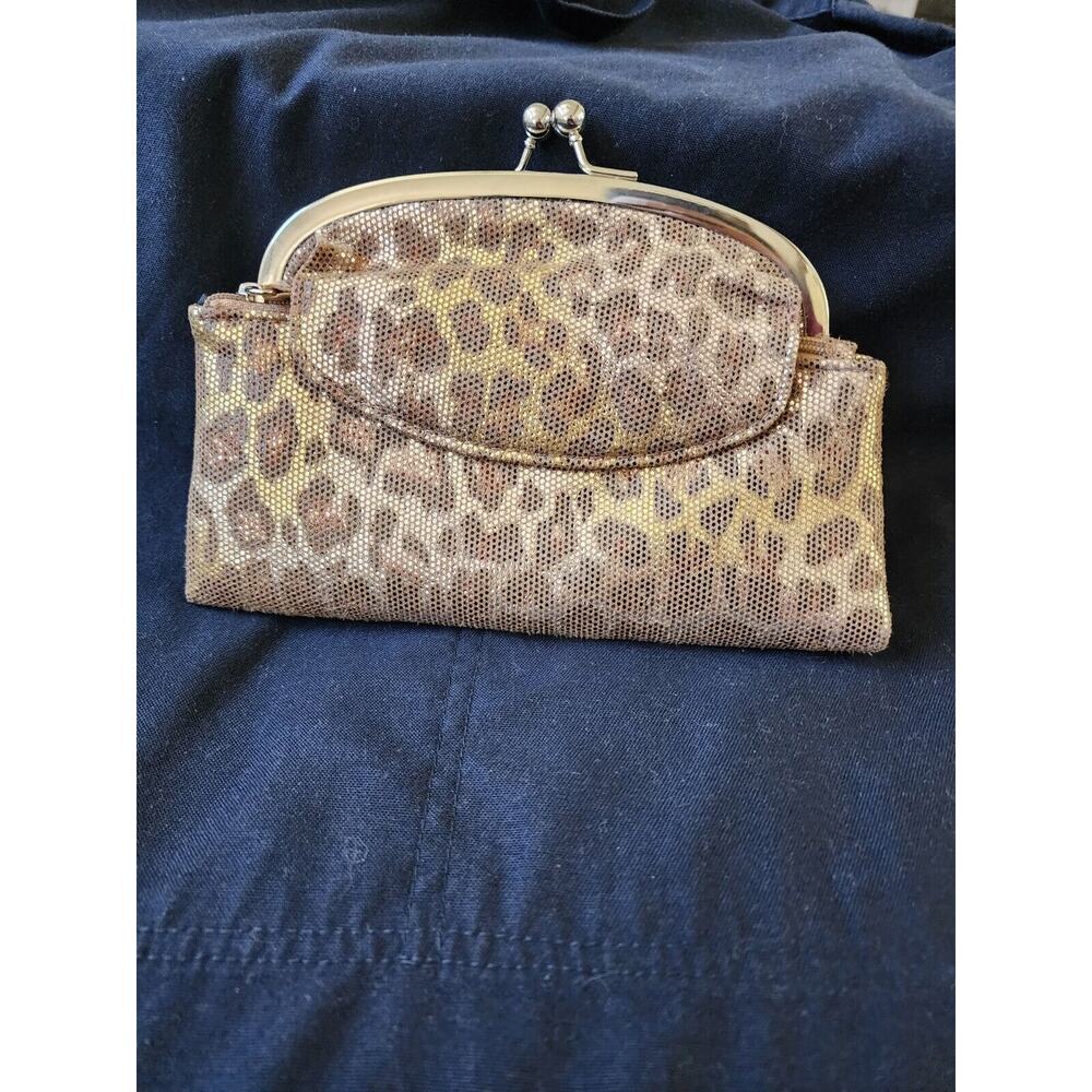 Mirror Mirror Reflective Leopard Clutch Mini Purse And Wallet Y2K 7"x5"